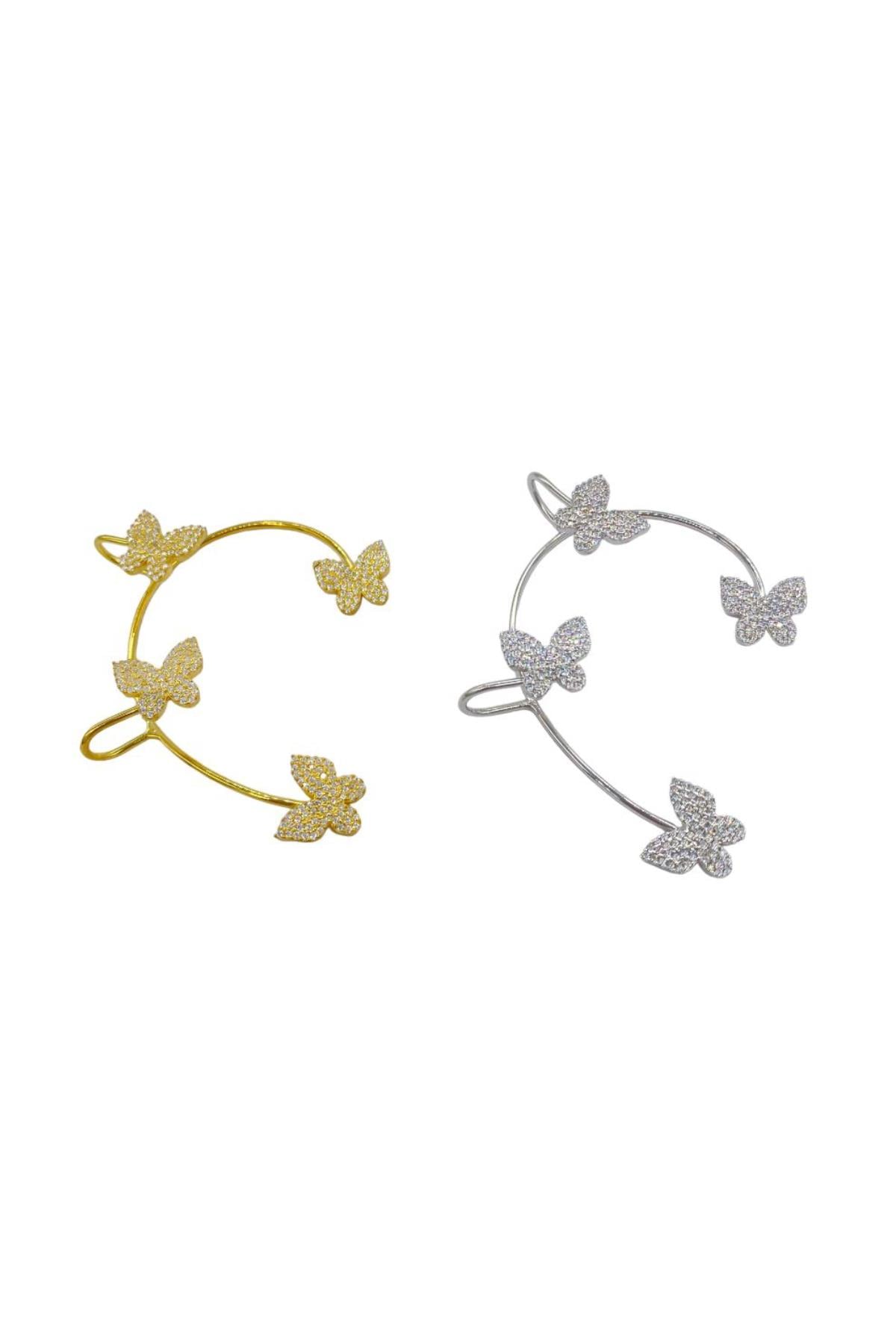 Butterfly Cuff Küpe