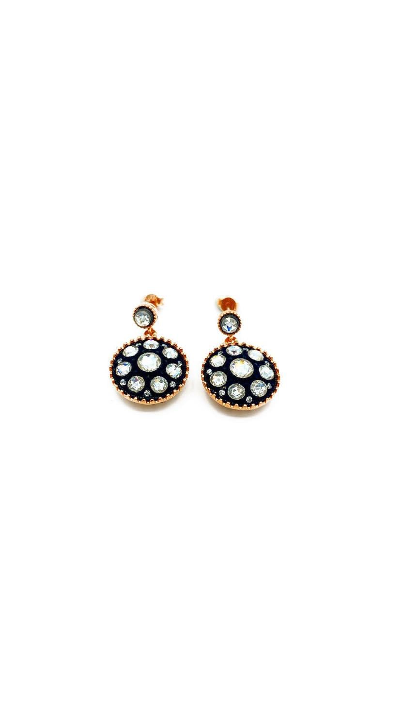 Diamant Round Küpe