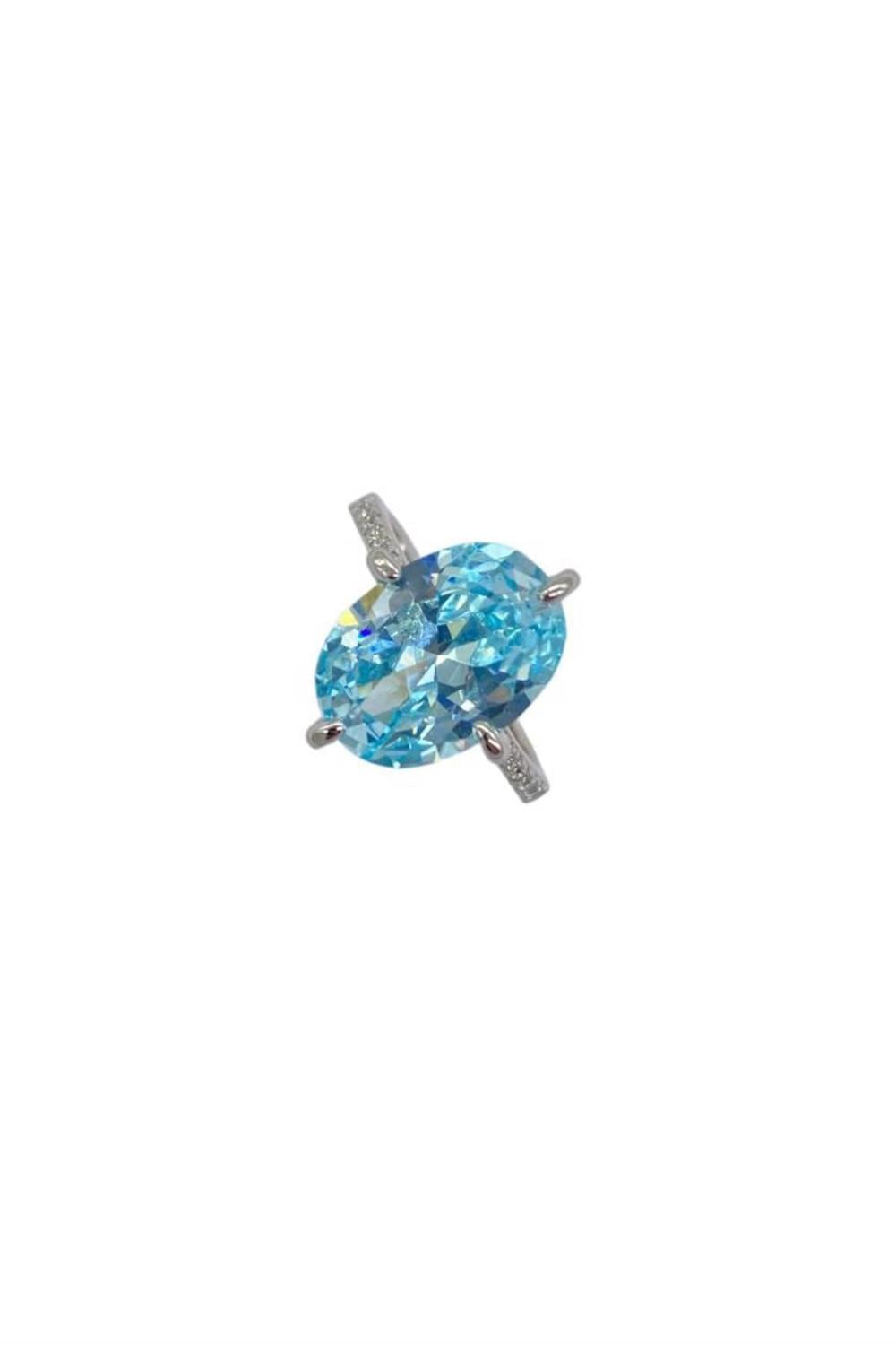 İthal Baby Blue Ovy Yüzük