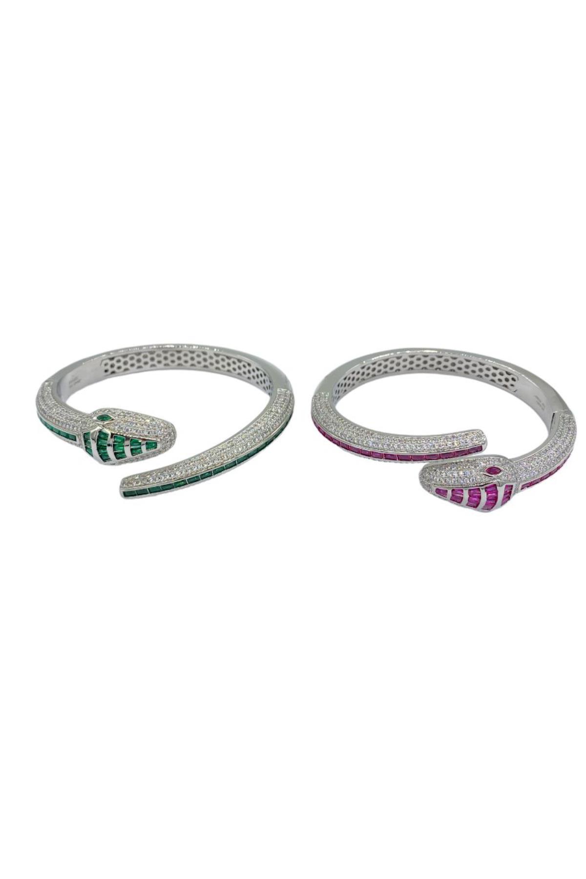 İthal Baguette Snake Bilezik