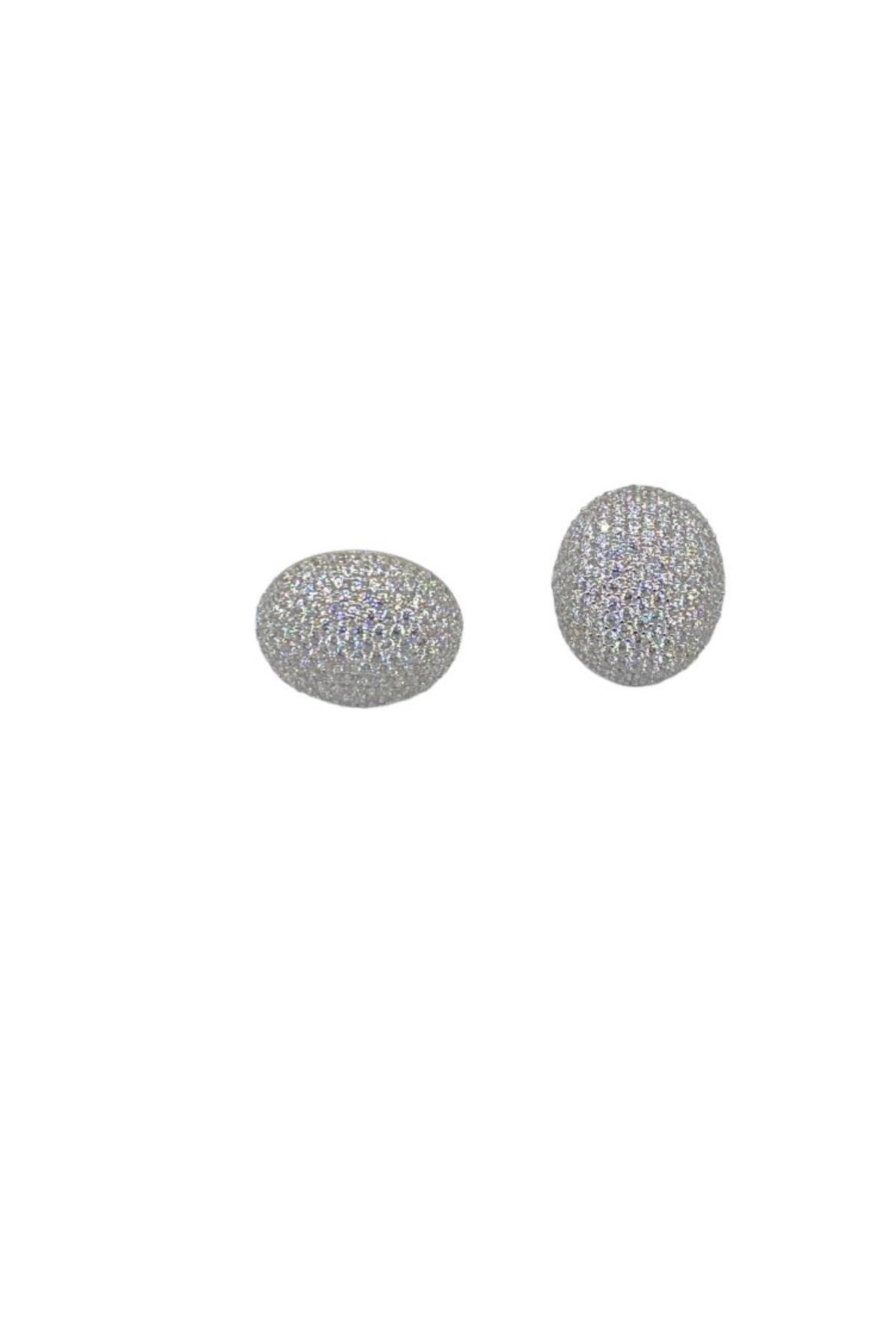 İthal Bigy Pave Ovy Küpe