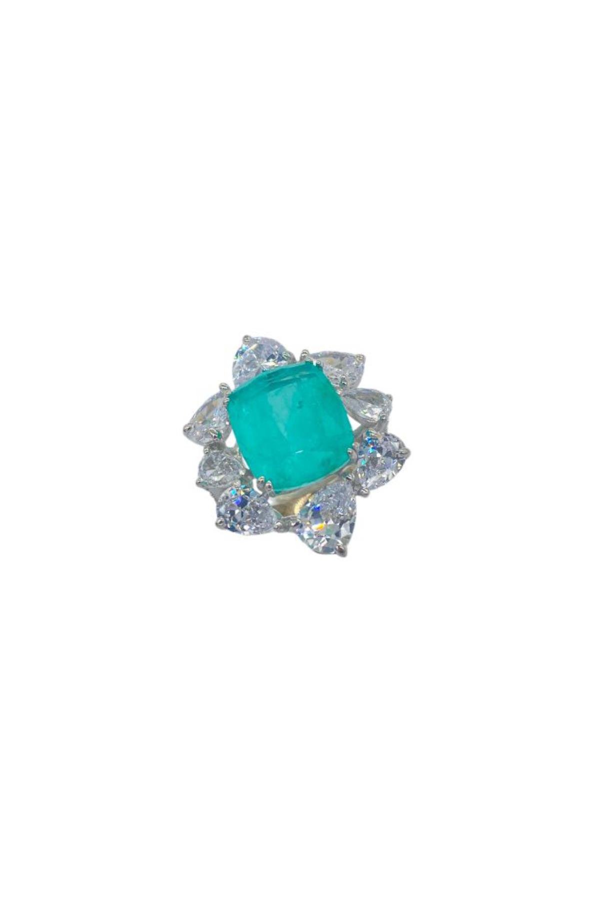 İthal Cellia Paraiba Quare Yüzük