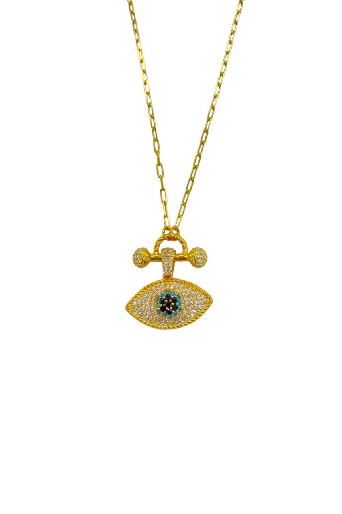 İthal Eyes Chain Kolye