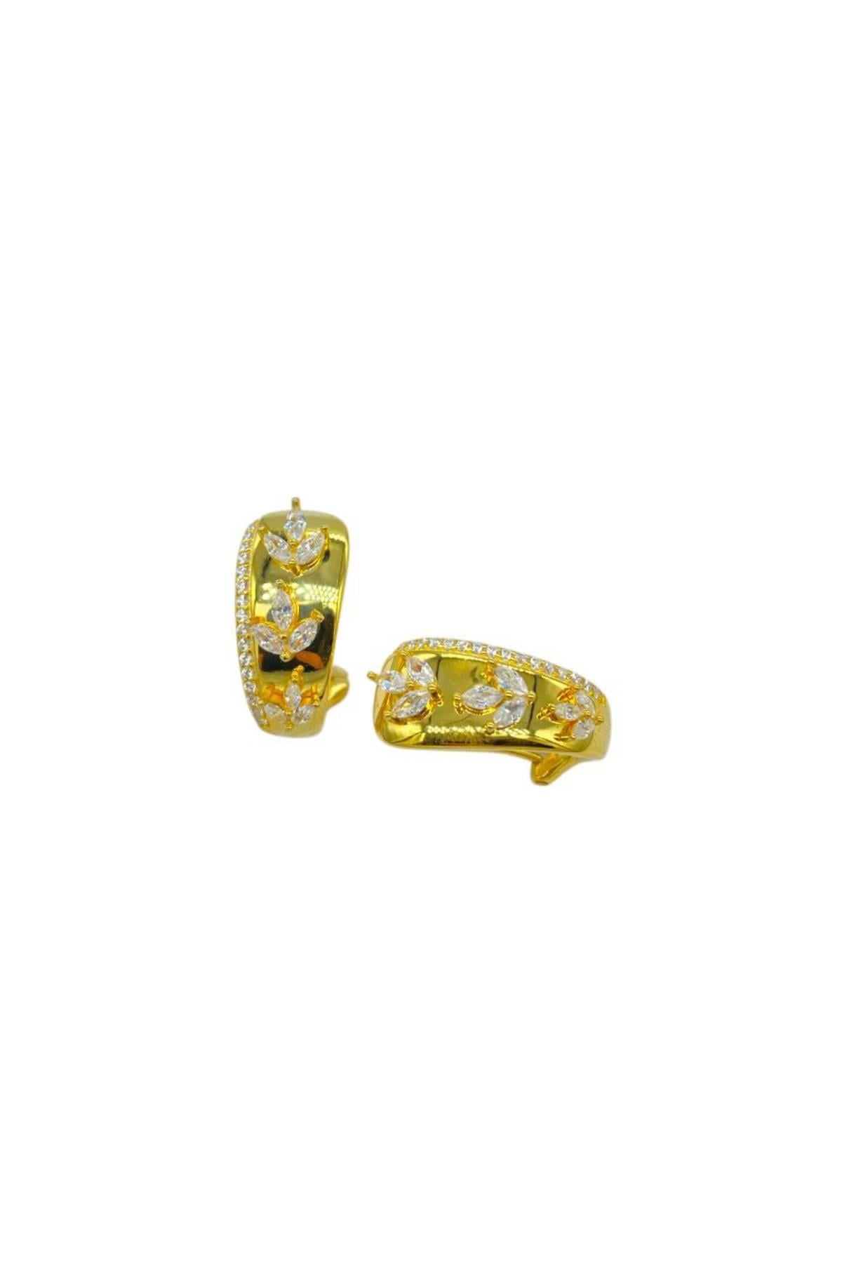 İthal Goldie Markiz Flories Küpe