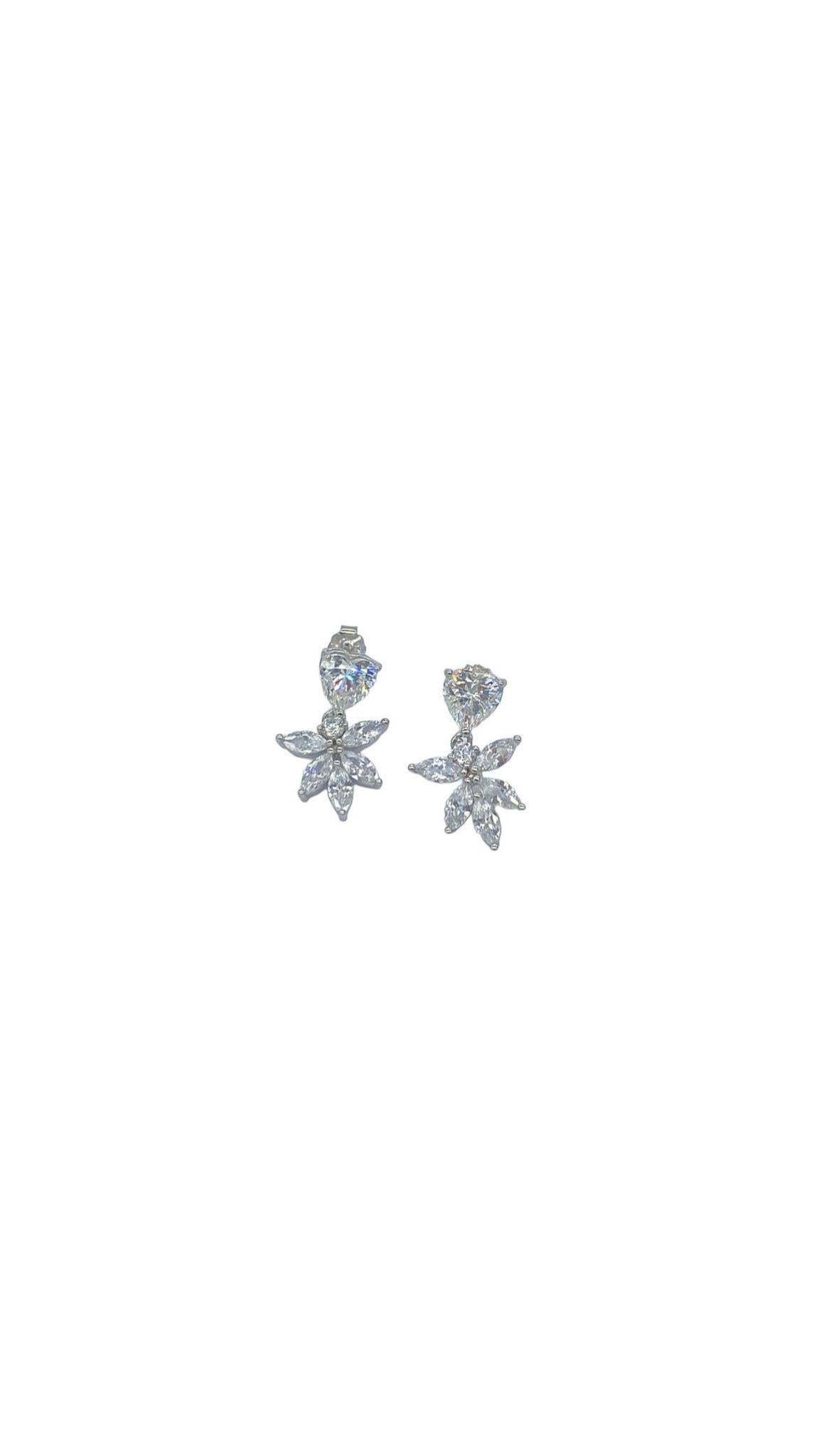 İthal Heart Marquise Küpe