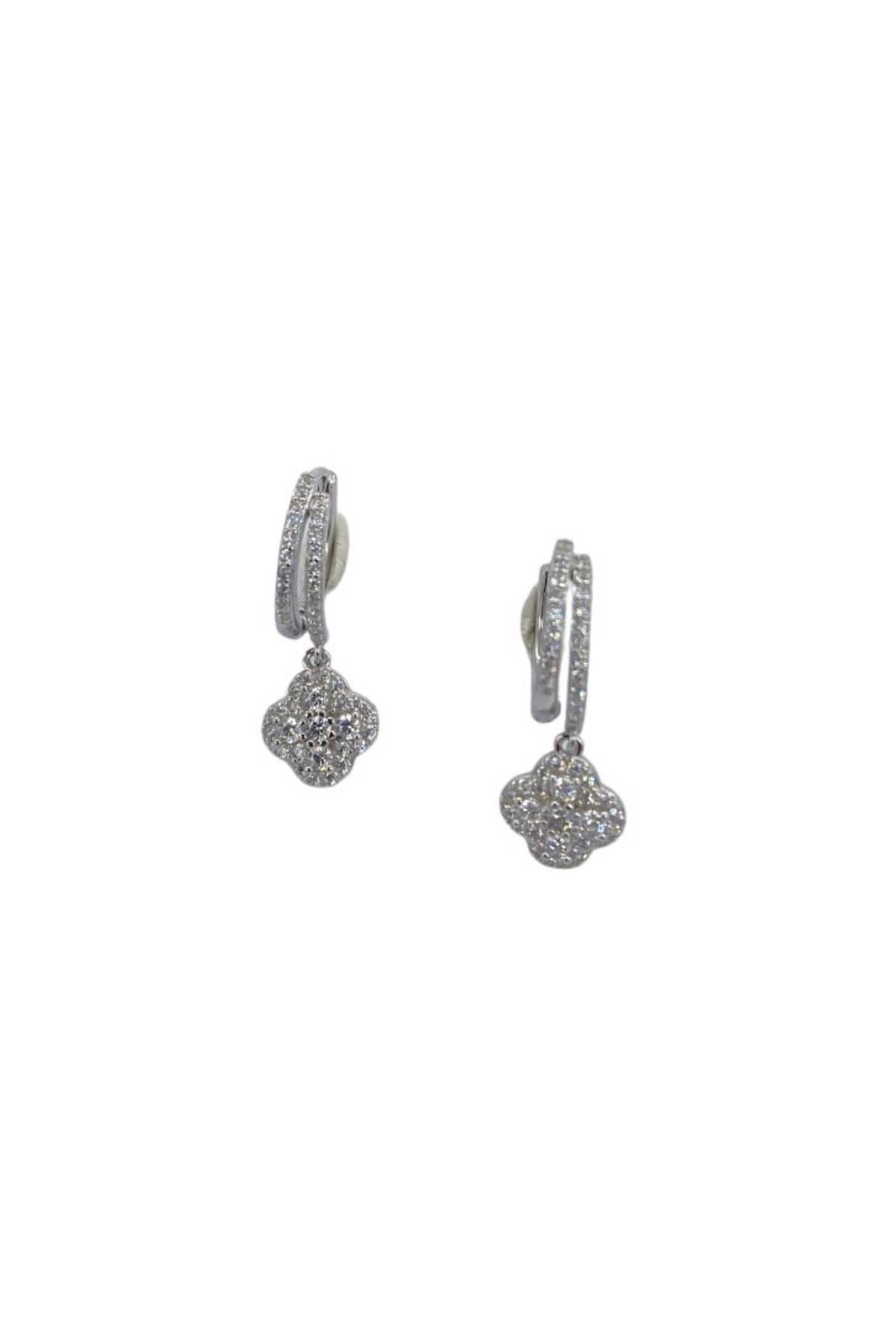İthal Sallantılı Clover Küpe