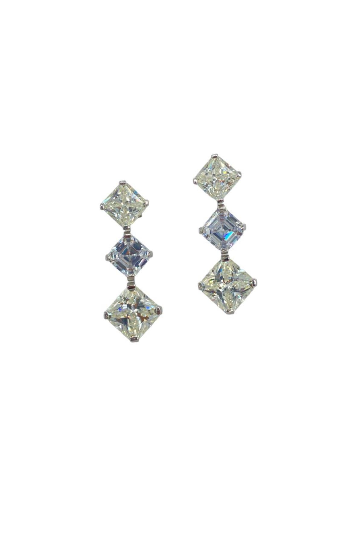 İthal  Vip Seri Mozanite Bakly Küpe