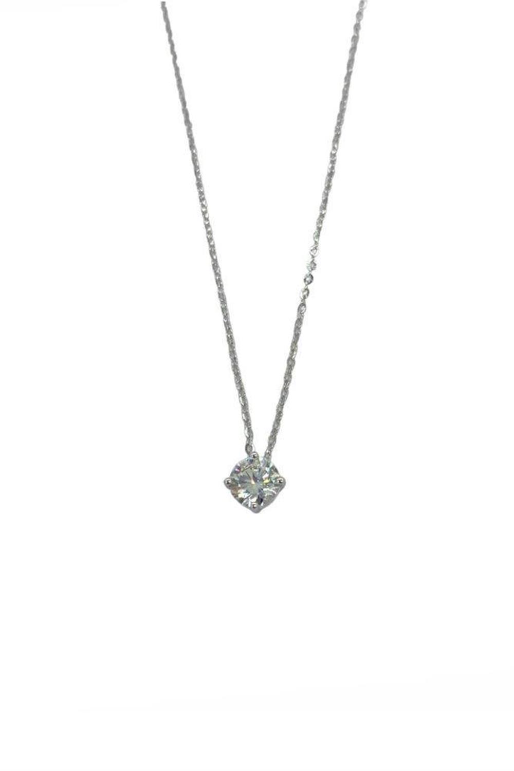 İthal Vip Seri Mozanite Tektaş Kolye