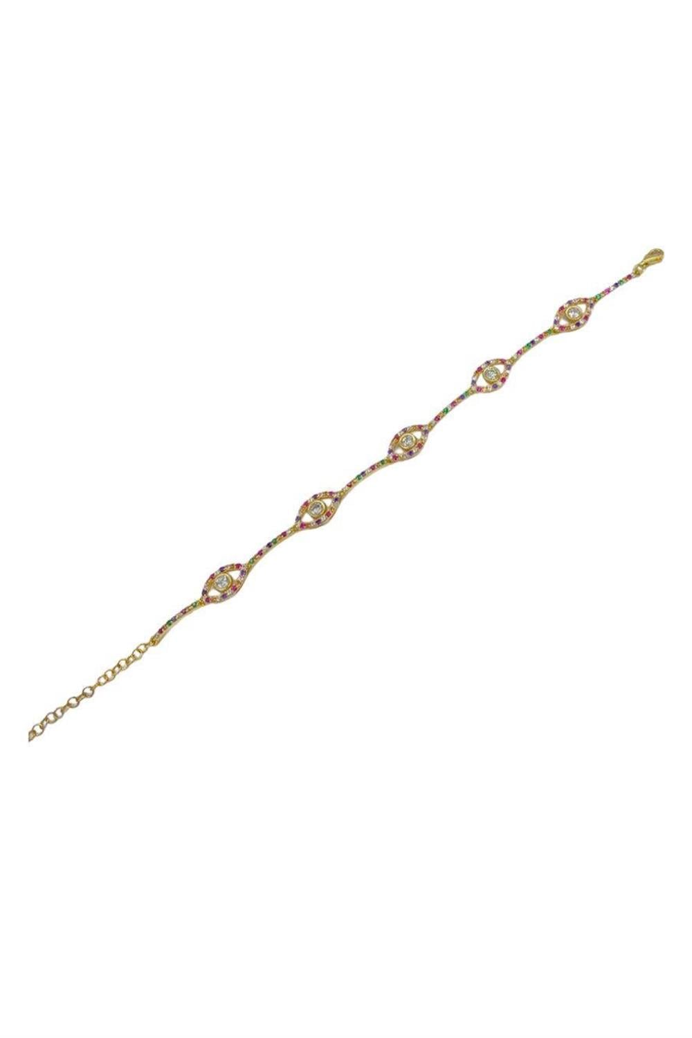 Rainbow Occhio Bileklik