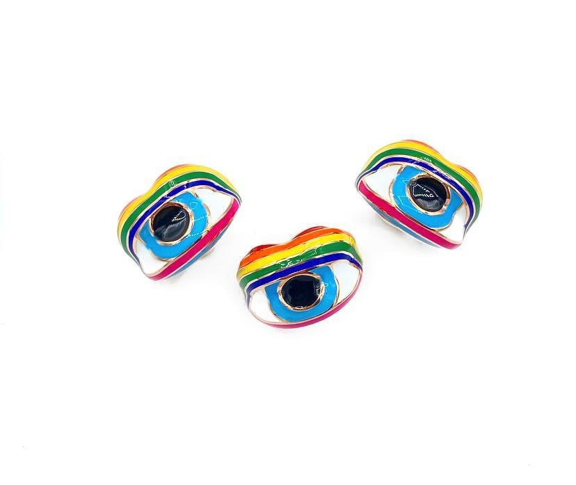 Rainbow Occhio Yüzük