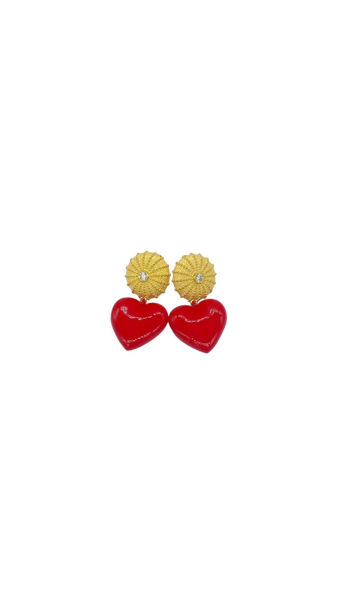 Red Cuore Küpe