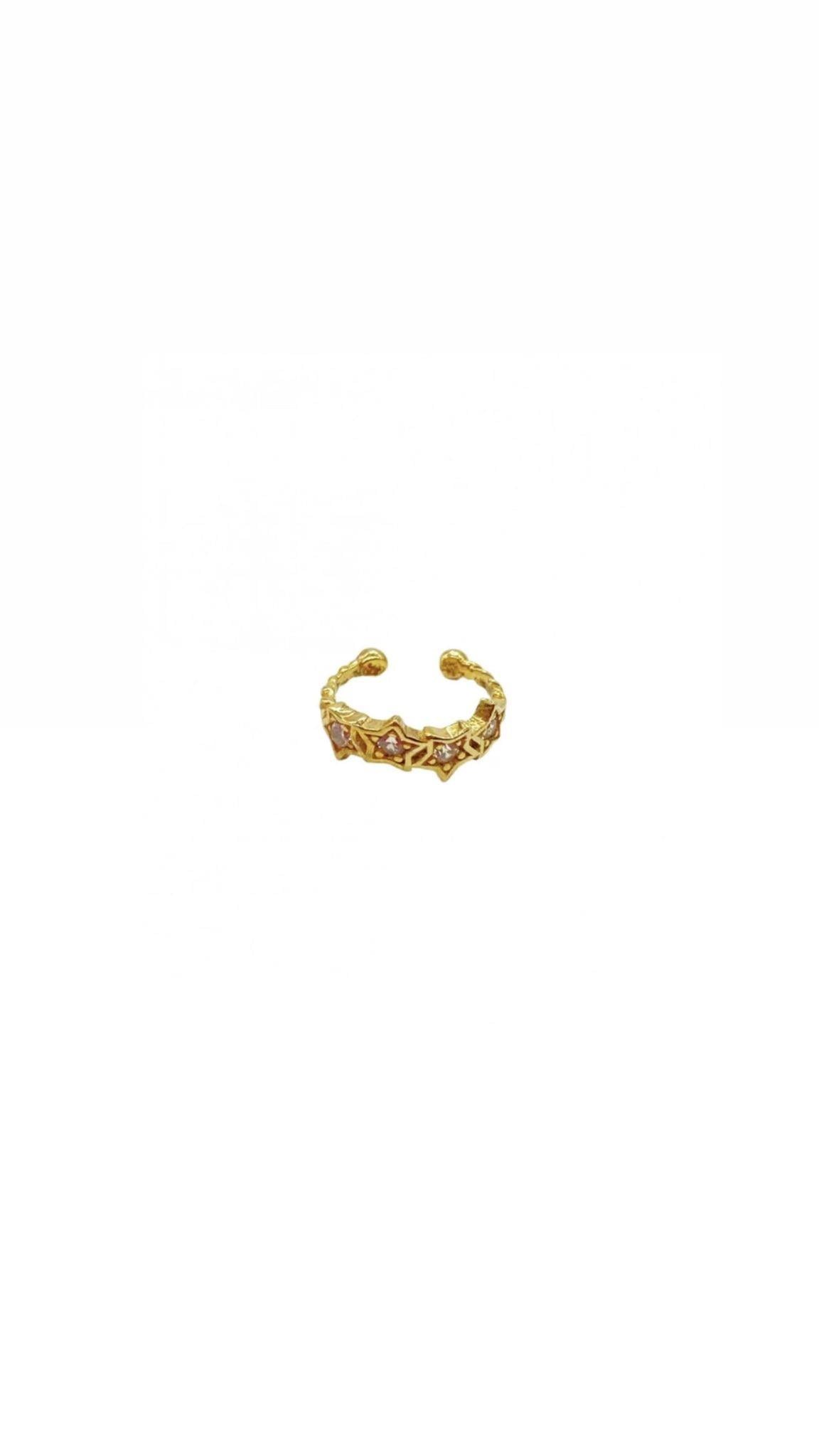 Sıralı Star Earcuff