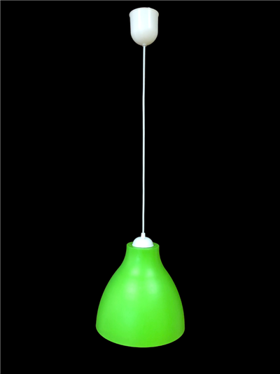 Tekli Sarkıt Avize Plastik Aksiyon Büyük Yeşil