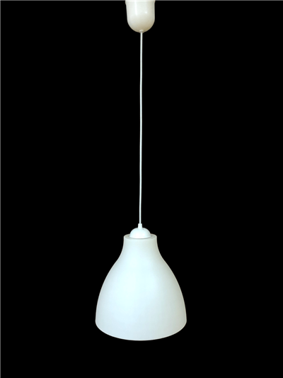 Tekli Sarkıt Avize Plastik Aksiyon Büyük Beyaz