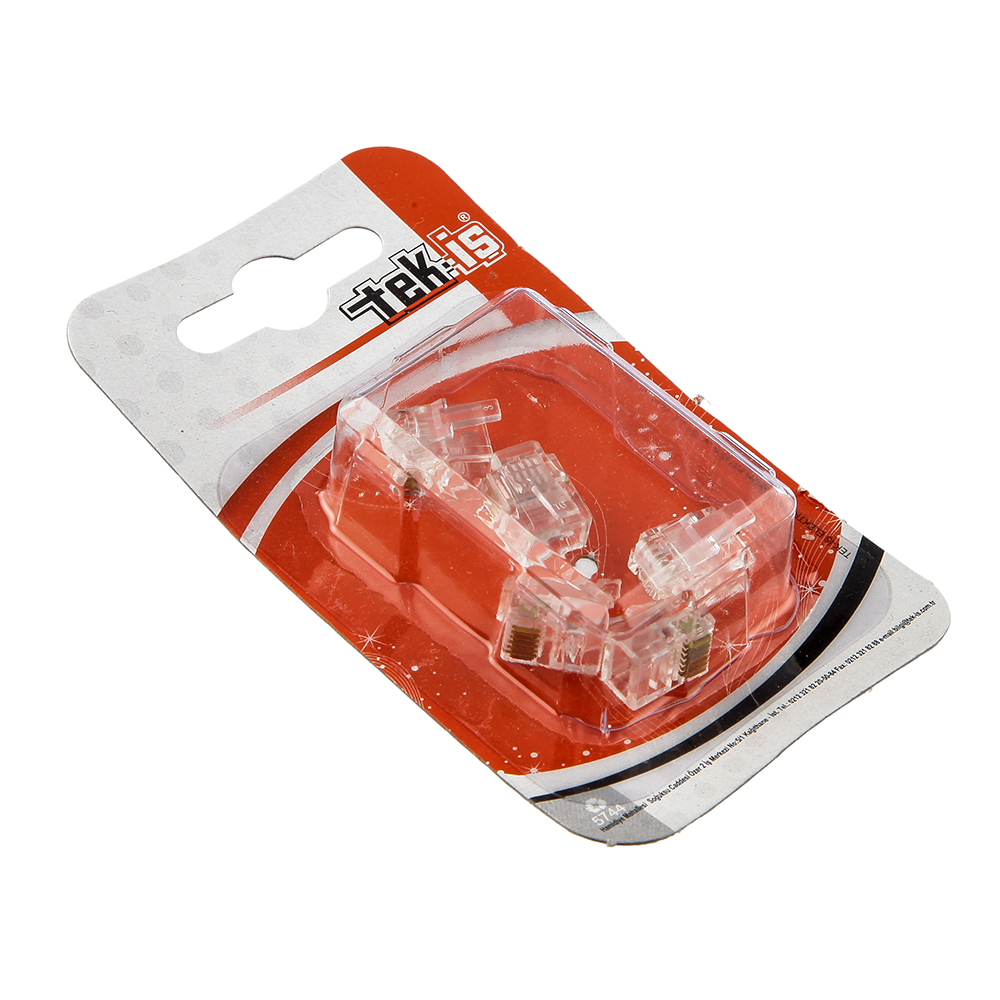 Tek-İş , Tek-İş 6p6c Rj12 Rj11 Telefon Plug Konnektör 5 Adet Kalitenin ...