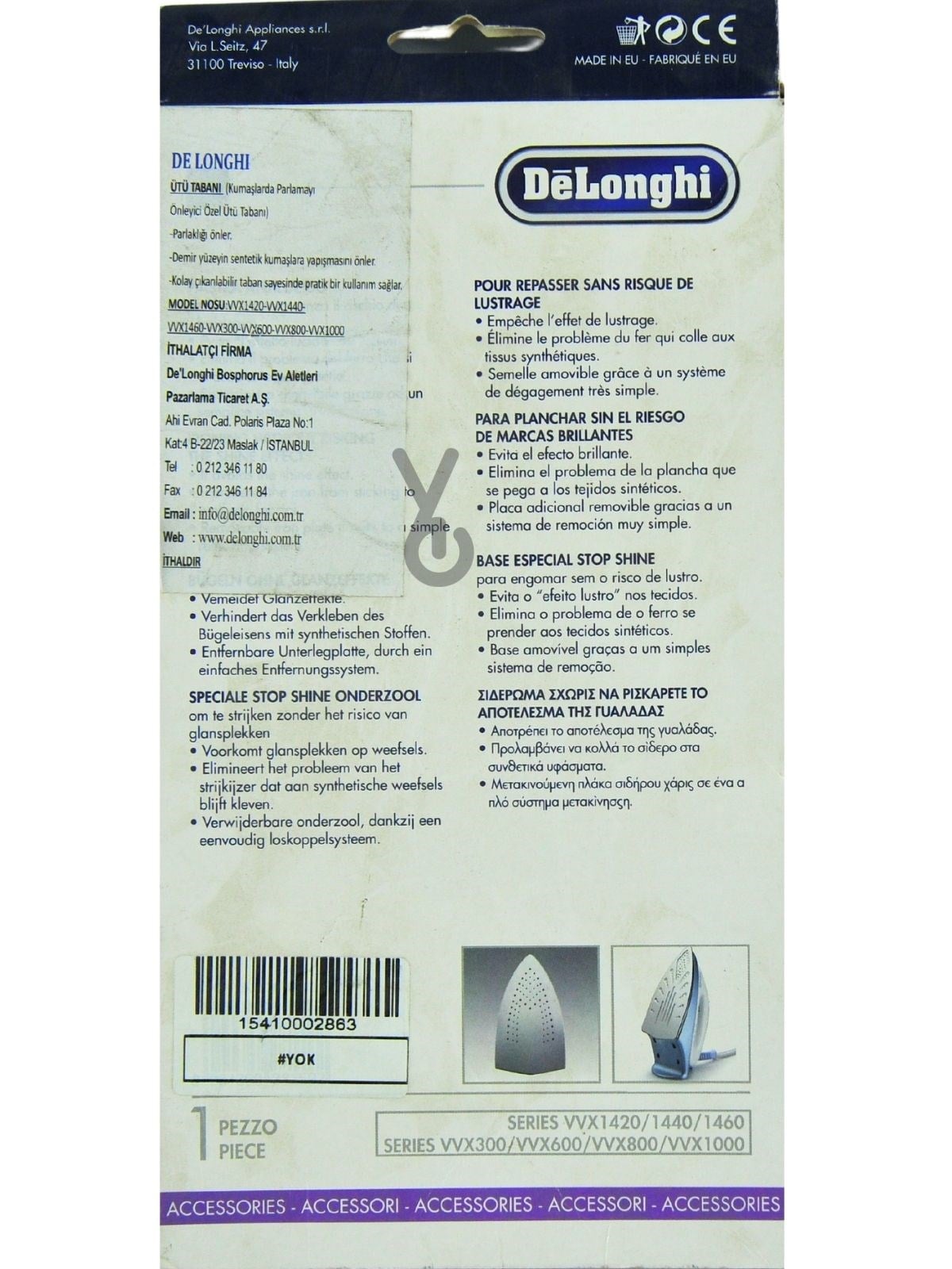 Delonghi Kumaş Koruyucu Ek Taban