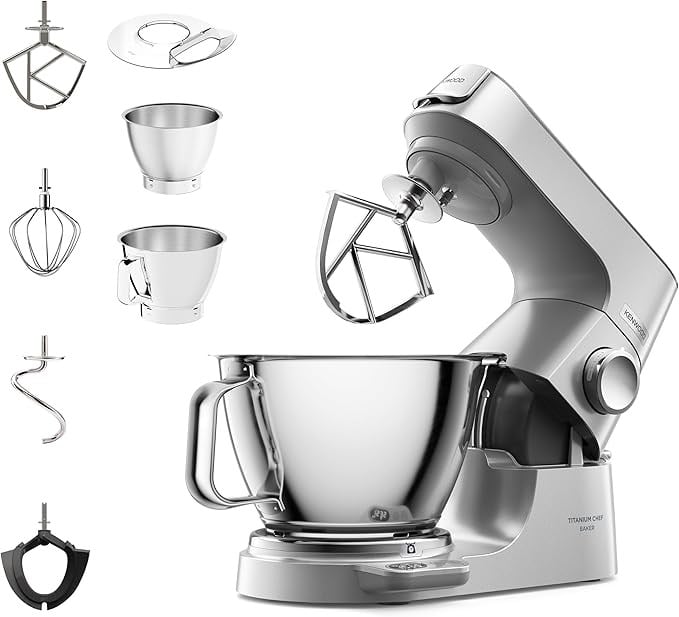 Kenwood KVL85.004SI Titanium Chef Baker XL Mutfak Şefi-Gümüş - Kutu Hasarlı