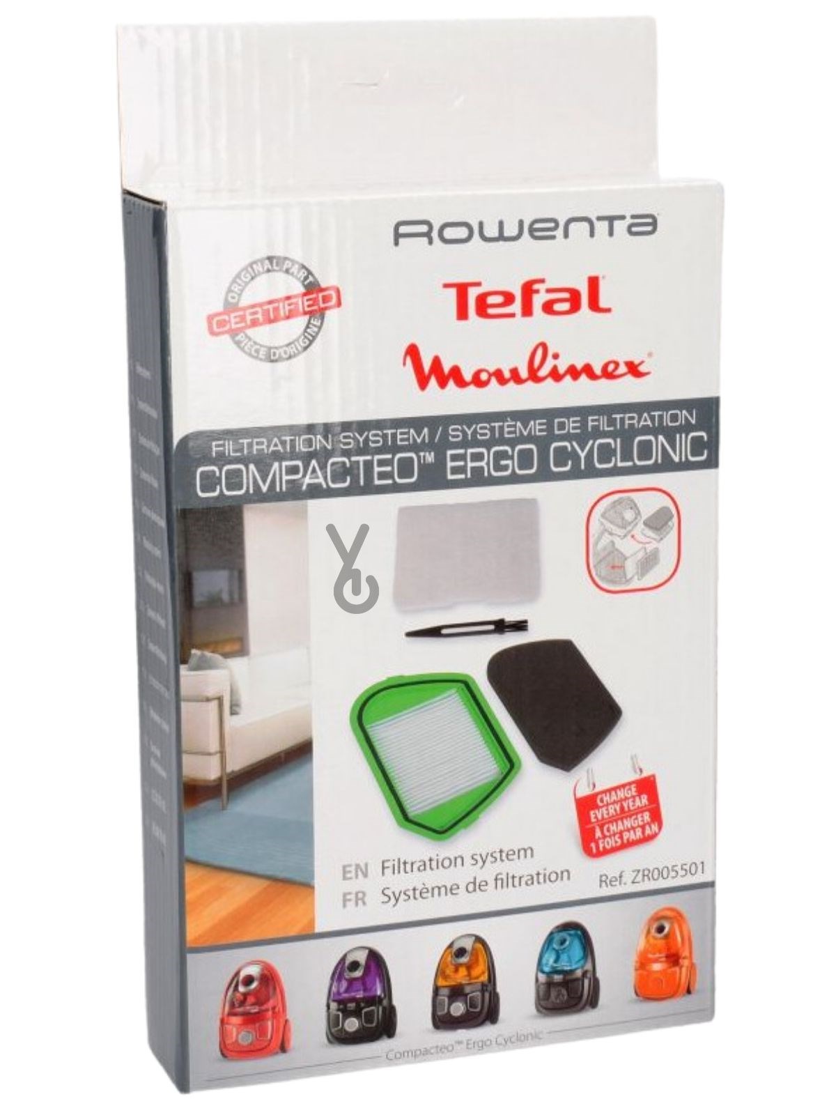 Rowenta Compacteo Ergo Cyclonic Hepa Filtre Sünger/Fırça ZR005501