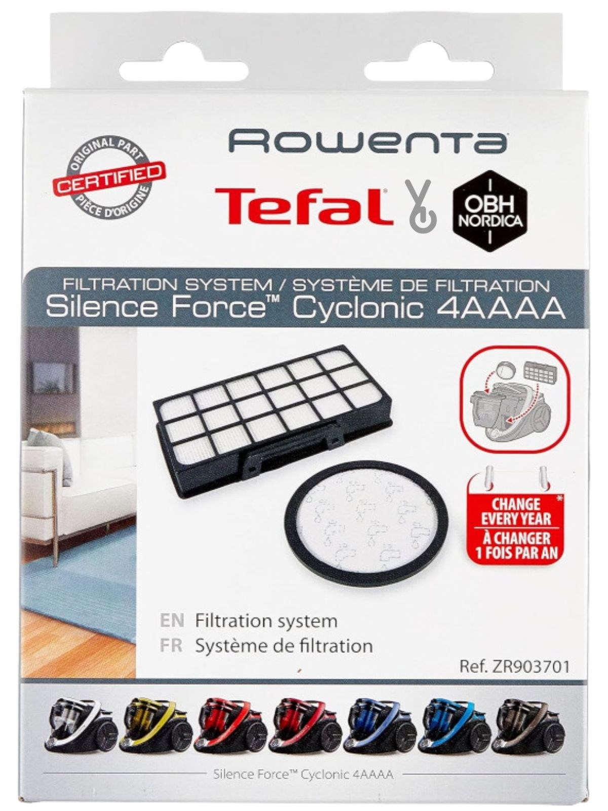 Rowenta Silence Force Cyclonic 4A Uyumlu Hepa Filtre ZR903701