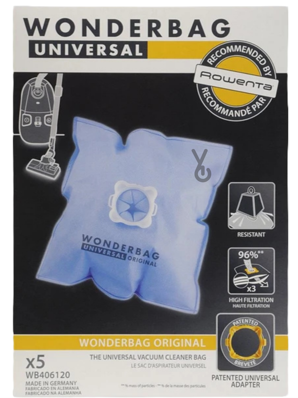 Rowenta Wonderbag Universal 5 li Toz Torbası