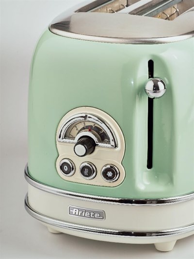 Ariete Vintage Ekmek Kızartma Makinesi - 2 Dilim, Yeşil - Kutu Hasarlı
