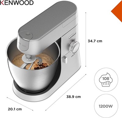Kenwood KVL4100S Chef XL 1200 Watt 6,7 Lt. Mutfak Şefi - Silver - Kutu Hasarlı