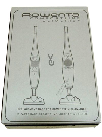 Rowenta Slimline, Comfortline Elektrikli Dikey Süpürge Toz Torbası 10lu ZR002201