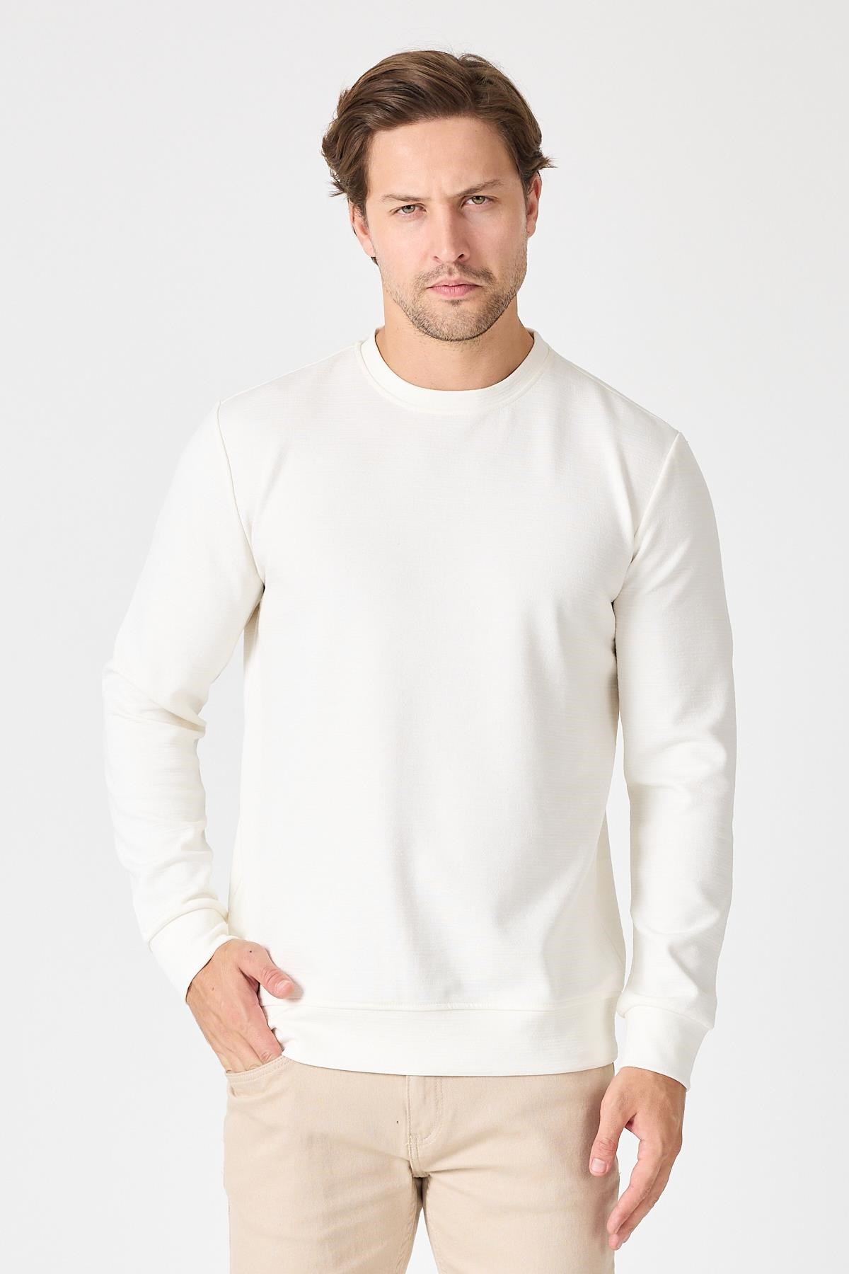 Bisiklet Yaka Regular Fit Sweatshirt