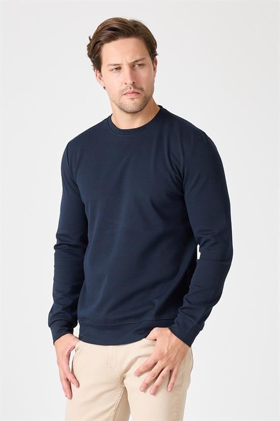 Bisiklet Yaka Regular Fit Sweatshirt