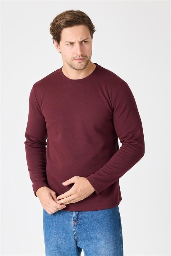 Bisiklet Yaka Slim Fit Sweatshirt