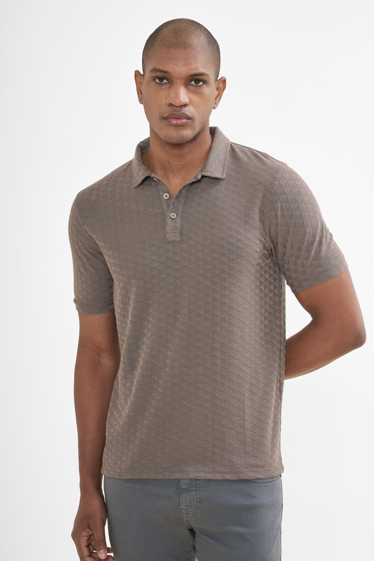 İntersivin  Polo Yaka Kül Tshirt - SD-04