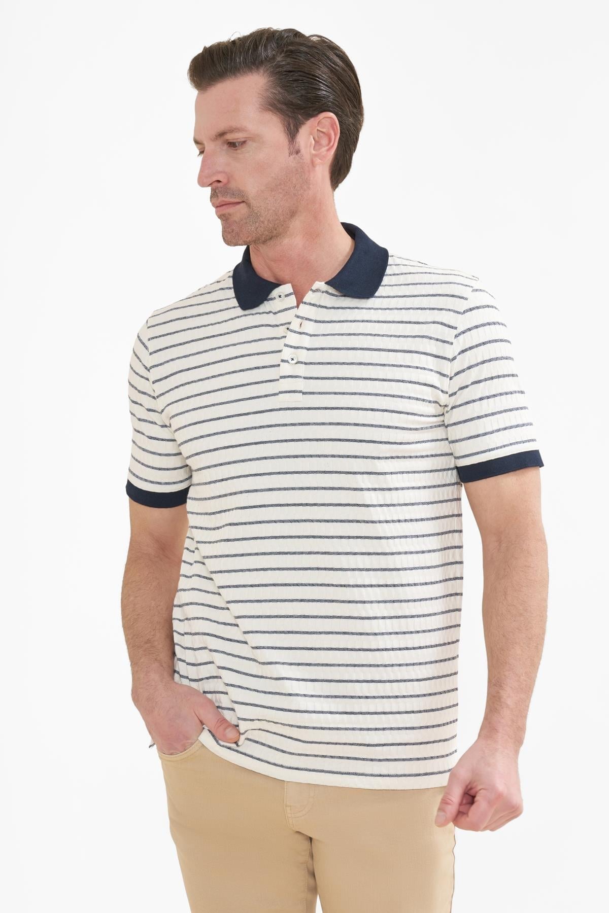 İntersivin  Polo Yaka Lacivert Tshirt - SD-06