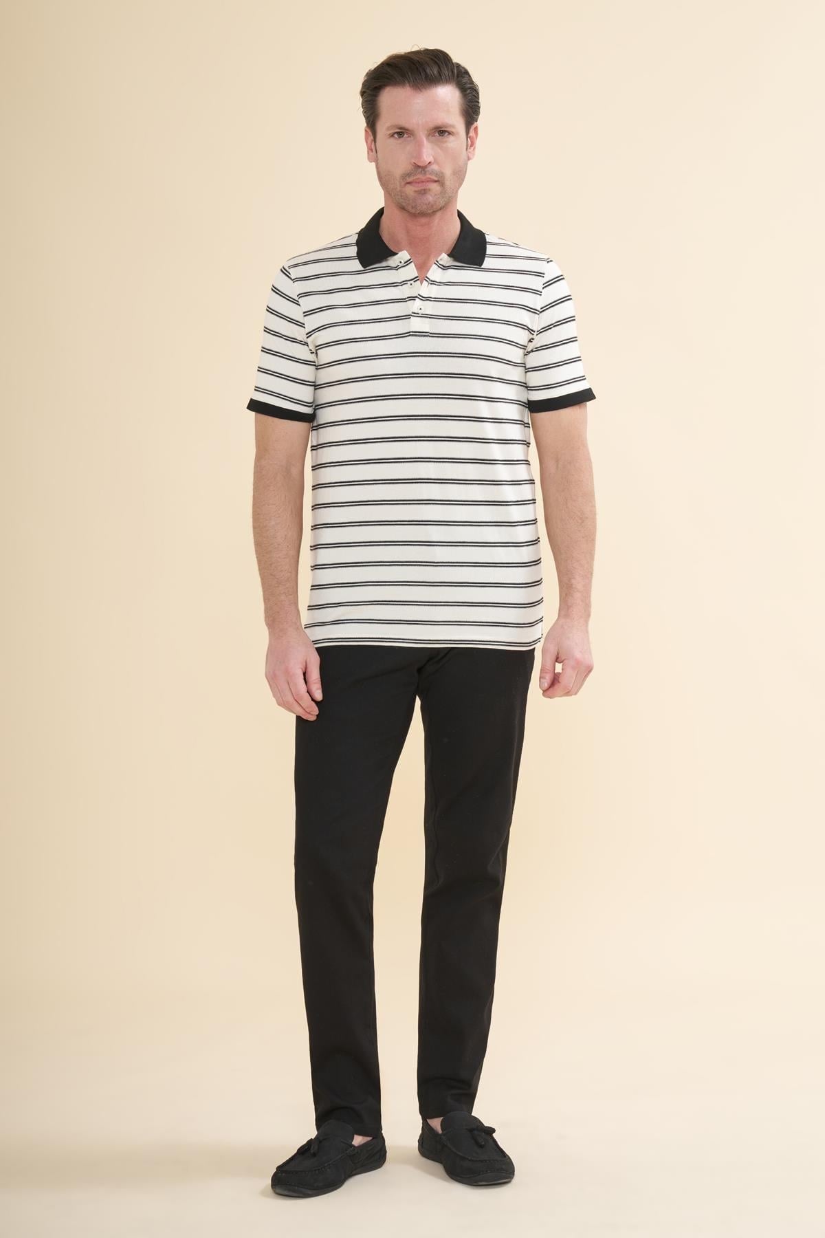 İntersivin  Polo Yaka Siyah Tshirt - SD-10