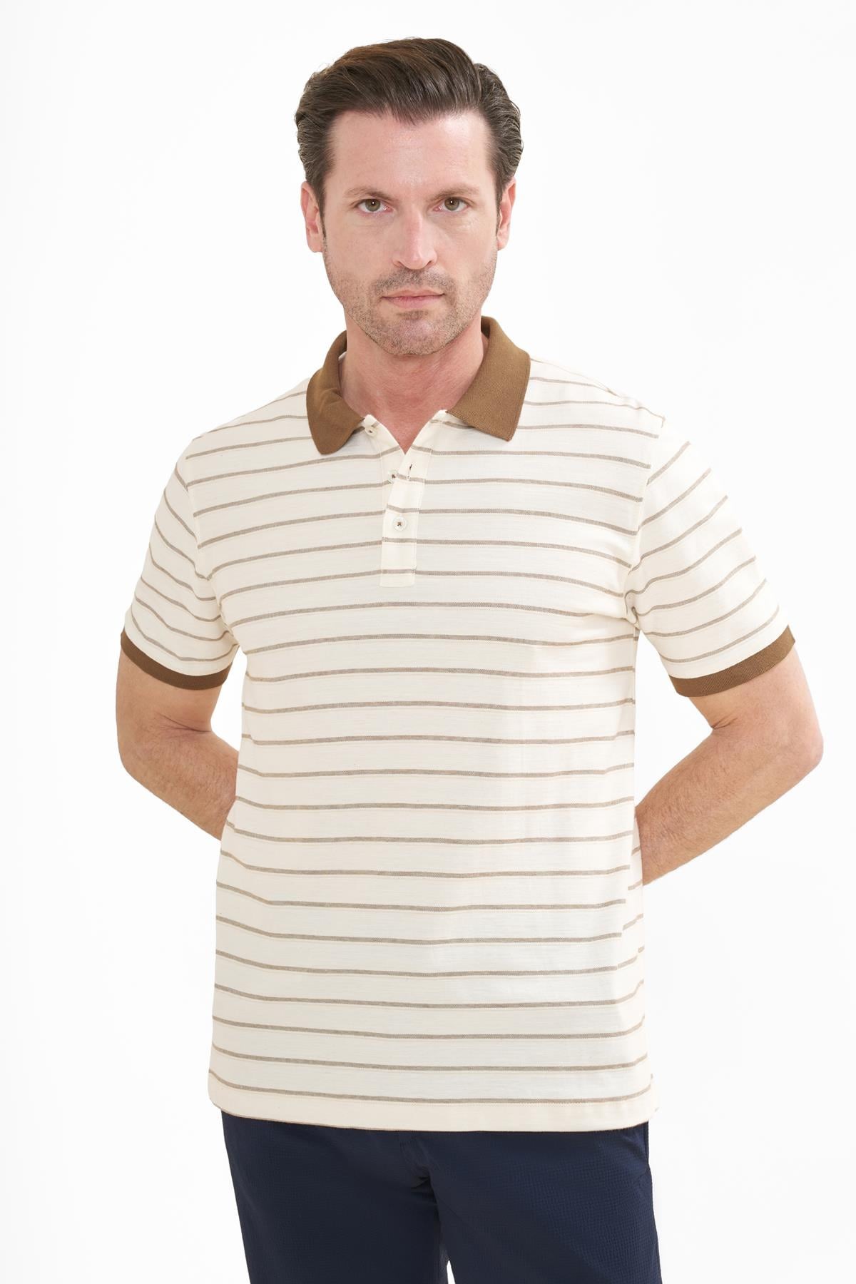 İntersivin  Polo Yaka Vizon Tshirt - SD-07