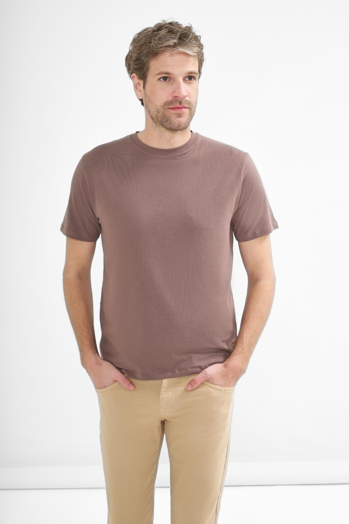 İntersivin Bisiklet Yaka Toprak Tshirt - T13