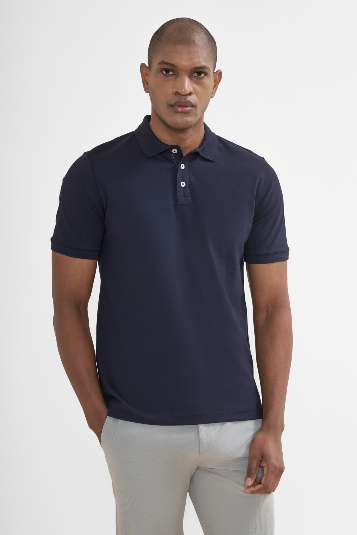 İntersivin Polo Yaka Lacivert Tshirt - SD-01