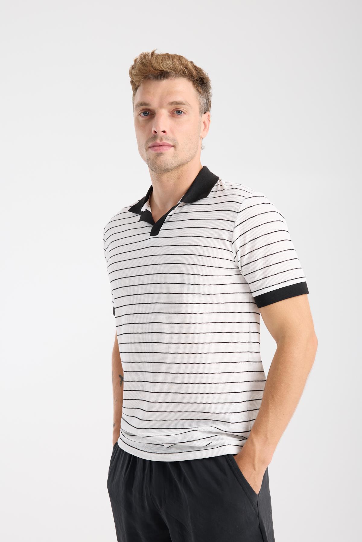SVŞ-02 Polo Yaka T-Shirt - Siyah