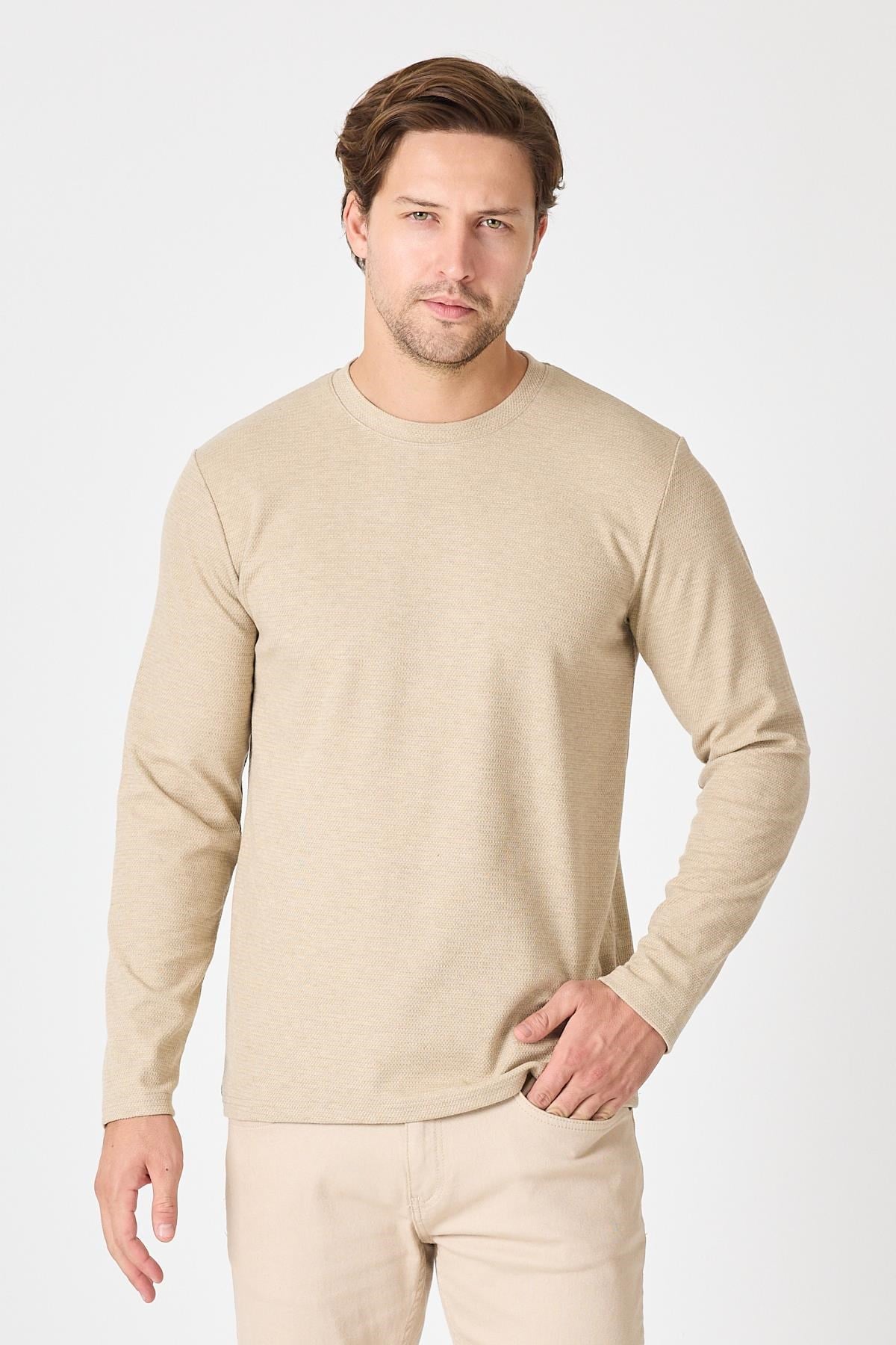 Bisiklet Yaka Basic Sweatshirt