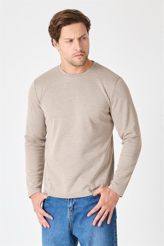 Bisiklet Yaka Slim Fit Sweatshirt