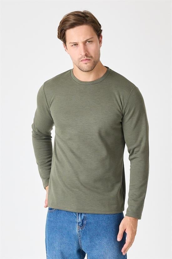 Bisiklet Yaka Slim Fit Sweatshirt