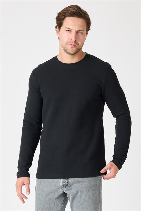 Bisiklet Yaka Sweatshirt