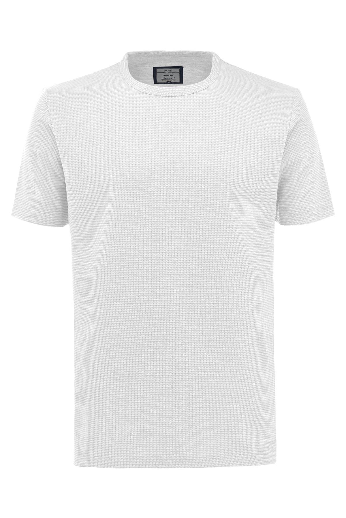 BRŞ-02 Bisiklet Yaka T-Shirt - Beyaz 
