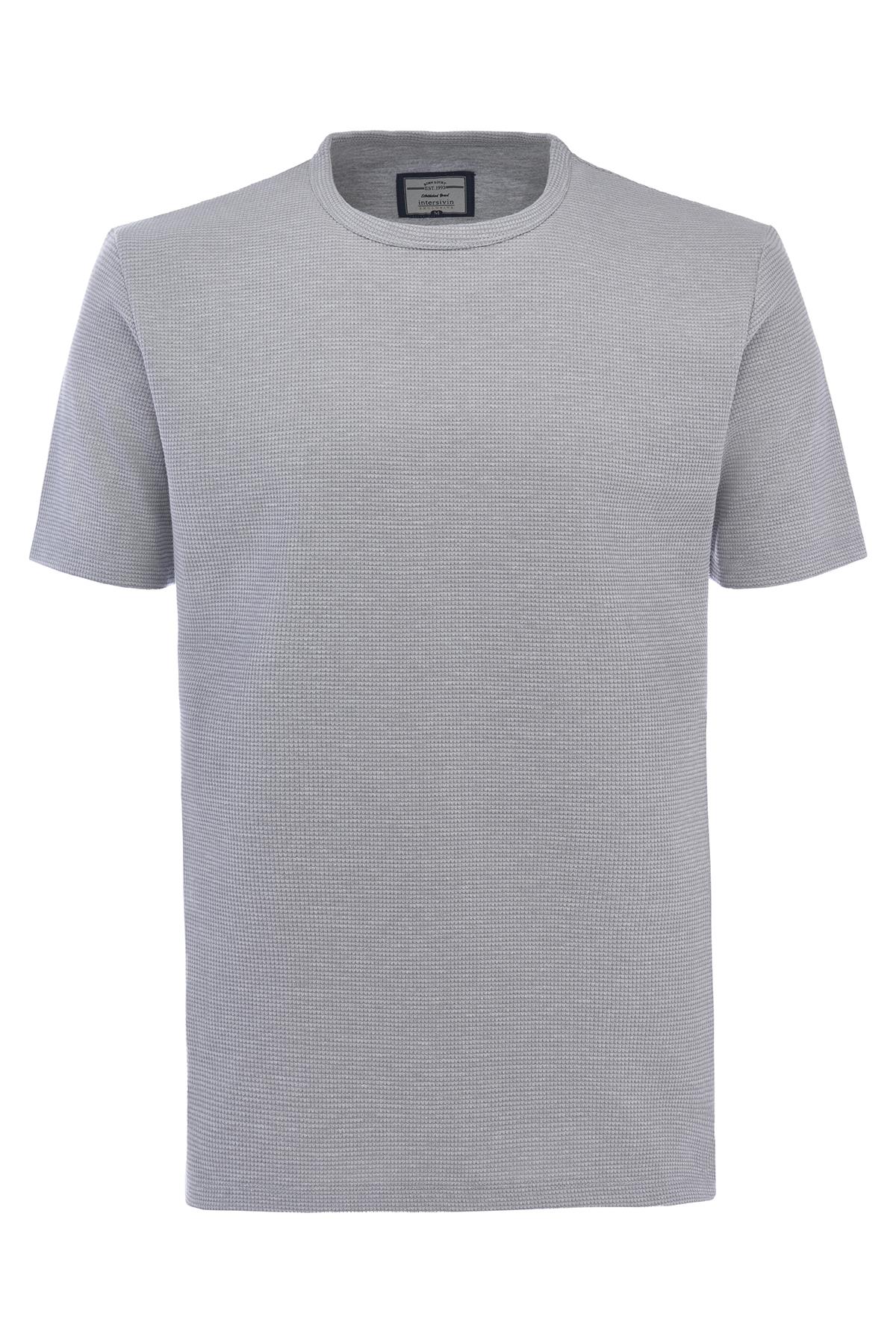 BRŞ-02 Bisiklet Yaka T-Shirt - Gri