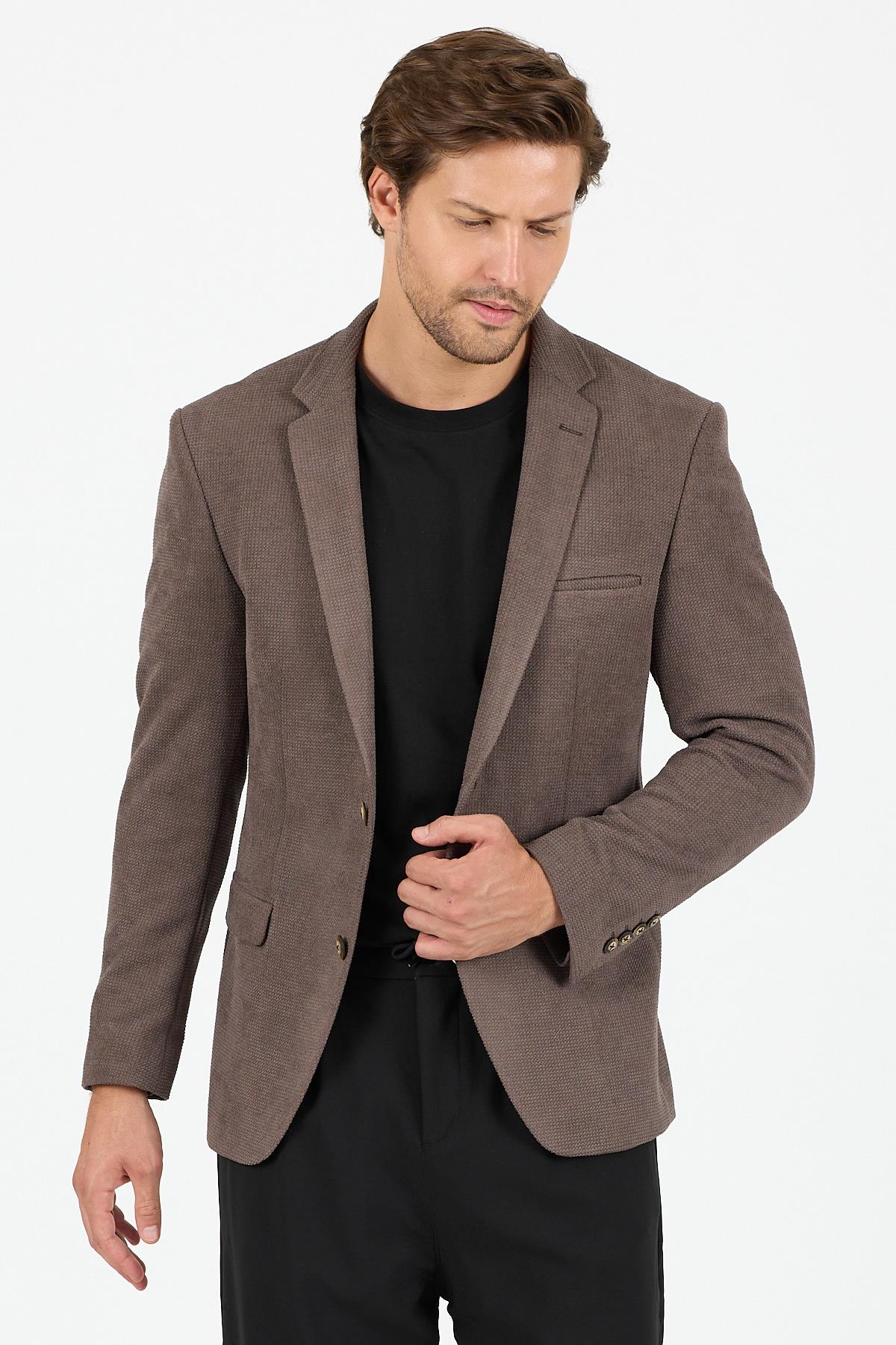 CK2017-15 Blazer Ceket- Vizon