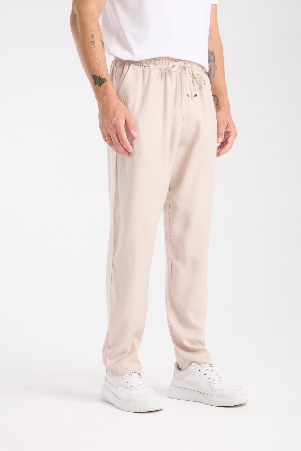 DBP-03 Tensel Regular Pantolon - Bej