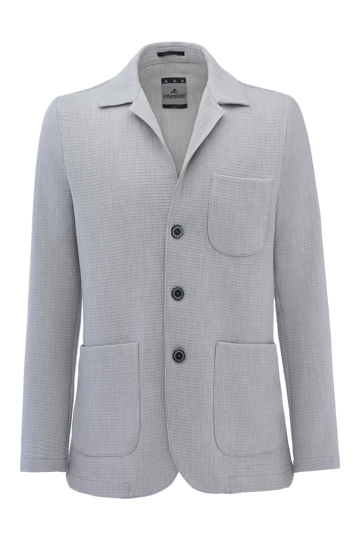 E26-02 Blazer Ceket - Gri