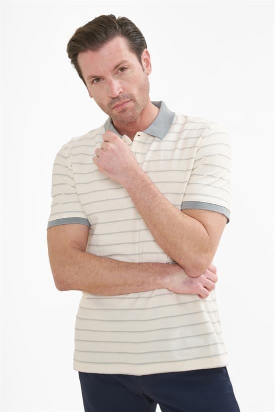 İntersivin  Polo Yaka Gri Tshirt - SD-07