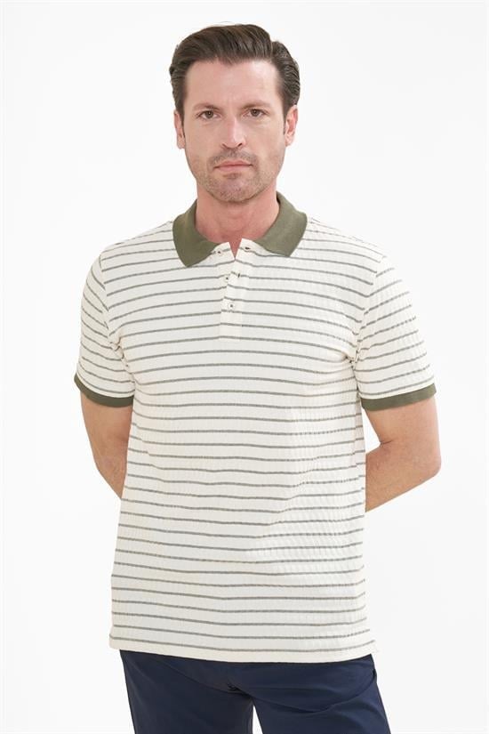 İntersivin  Polo Yaka Haki Tshirt - SD-06