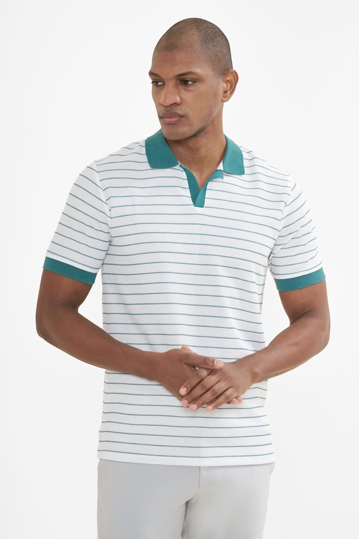 İntersivin  Polo Yaka Petrol Tshirt - SVŞ-02