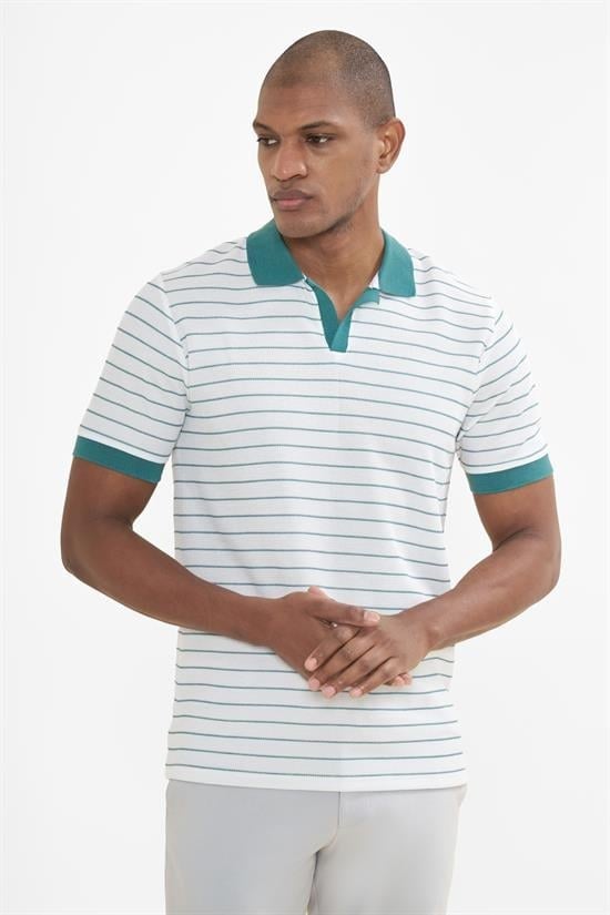İntersivin  Polo Yaka Petrol Tshirt - SVŞ-02